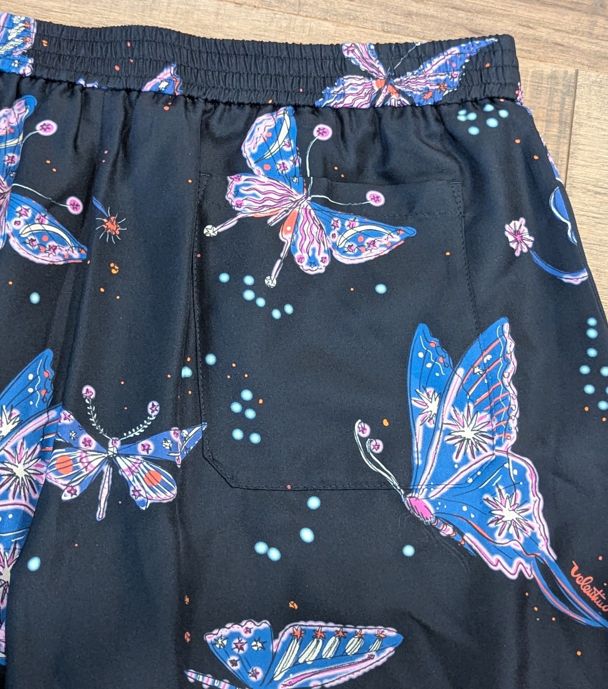 Valentino Valentino Butterfly Print Silk Bermuda Shorts Gray 50 US Size US 34 / EU 50 - 3 Thumbnail