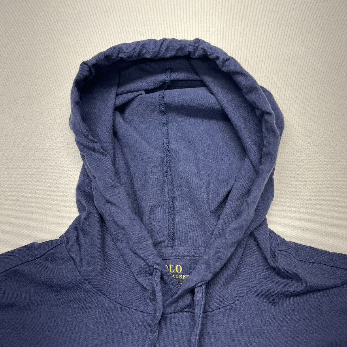 Polo Ralph Lauren Polo Ralph Lauren Hooded Tee Shirt Blue Hoodie Logo Y2K Size US L / EU 52-54 / 3 - 5 Thumbnail