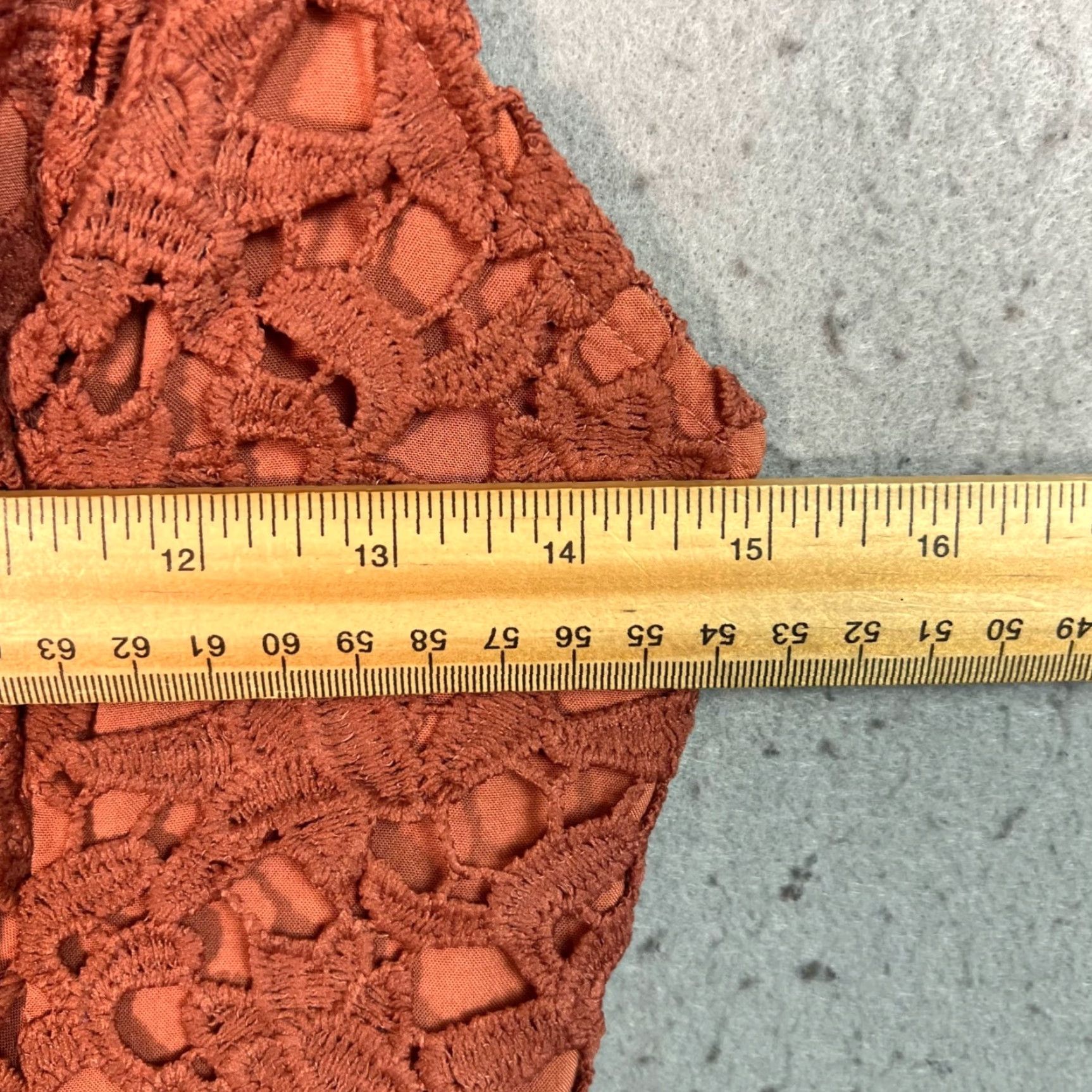 ASTR The Label VINTAGE ASTR The Label Womens Midi Dress Sleeveless Floral Lace Rust Red M Floral A-Line Maxi Women Size M / US 6-8 / IT 42-44 - 5 Thumbnail