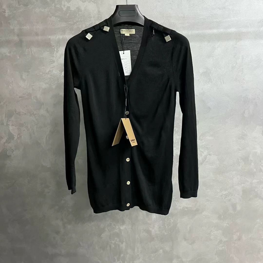 Burberry burberry black long sleeve knit cardigan Size US M / EU 48-50 / 2 - 1 Thumbnail