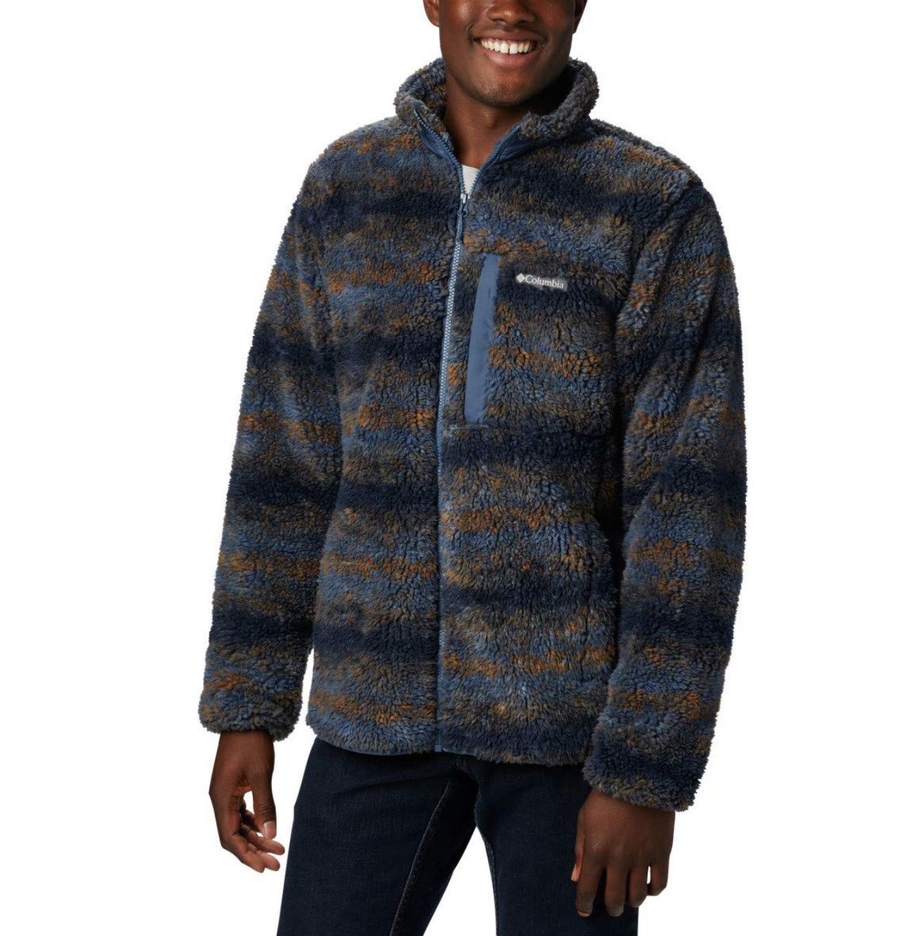 Columbia Columbia Men's Winter Pass Printed Sherpa Fleece Jacket Size US S / EU 44-46 / 1 - 1 Thumbnail