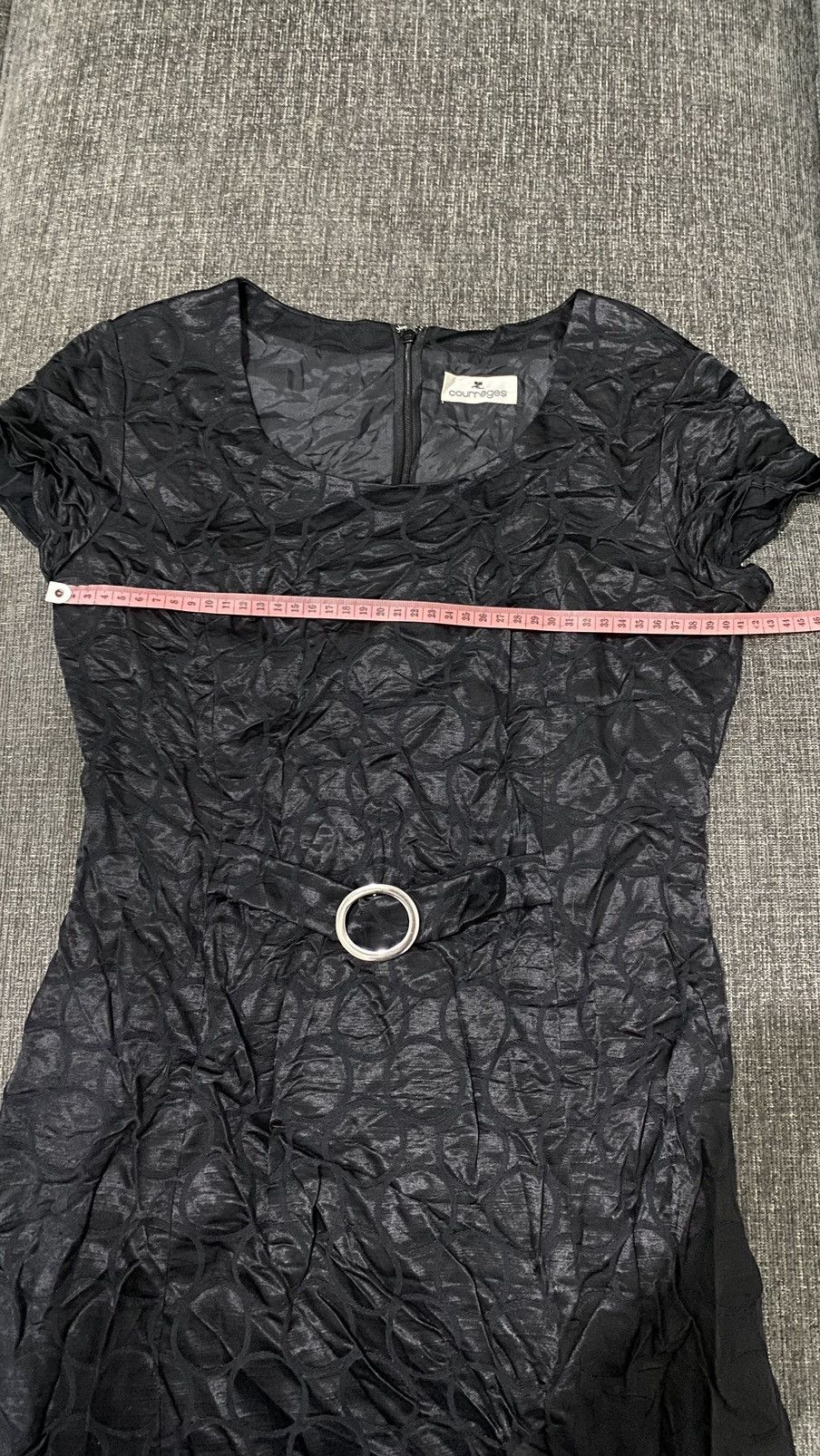 Courreges Courreges Midi Black Dress Size XS / US 0-2 / IT 36-38 - 15 Thumbnail