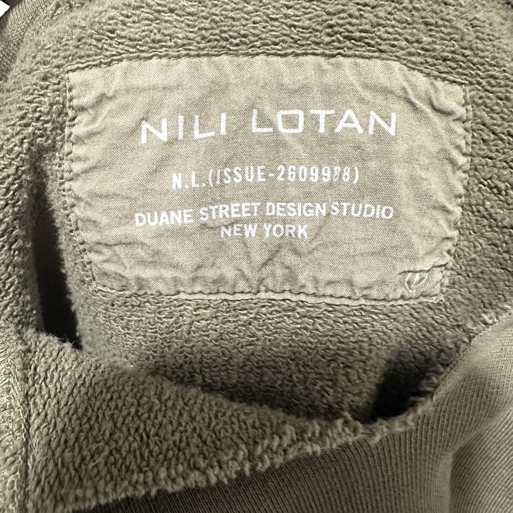 Nili Lotan Nili Lotan Janie Distressed Hoodie Pullover Size M Green Pullover Hooded Pockets 90s Grunge Hip Hop Designer Womens Size M / US 6-8 / IT 42-44 - 3 Thumbnail