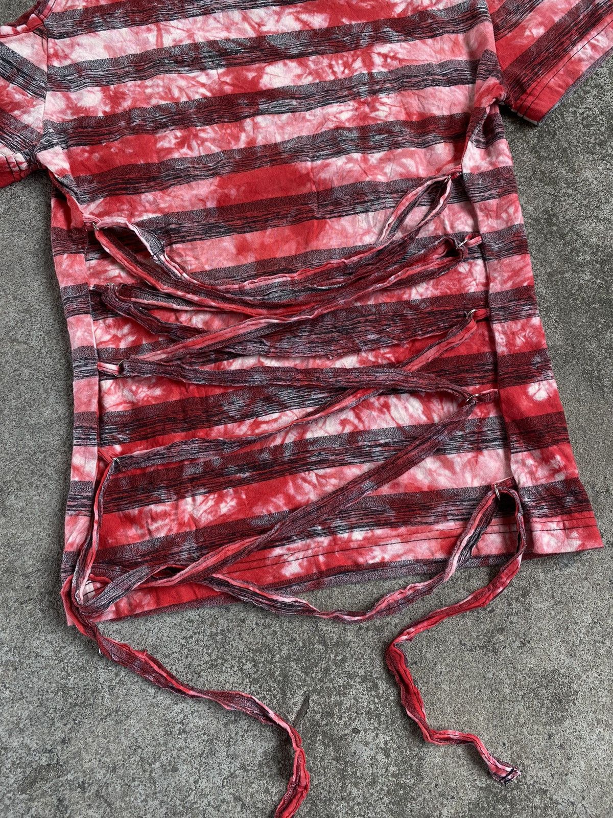 If Six Was Nine × Japanese Brand × Le Grande Bleu (L.G.B.) Blood storm laces up t-shirt (Unisex) Size US S / EU 44-46 / 1 - 4 Thumbnail