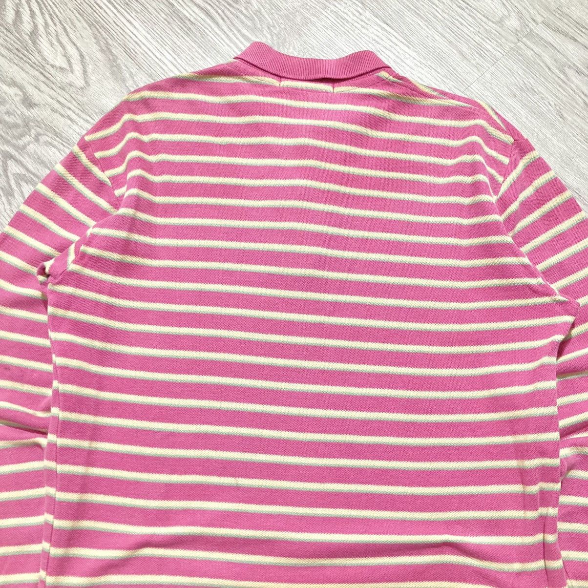 Polo Ralph Lauren Vintage Polo Ralph Lauren Striped Rugby Shirt Pink Size US M / EU 48-50 / 2 - 12 Thumbnail