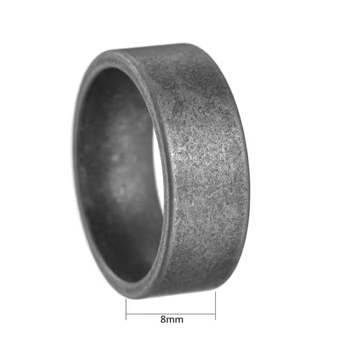 Jewelry Retro Metal 8 mm Antique Distressed Ring ( size 7-13 ) Size ONE SIZE - 5 Thumbnail
