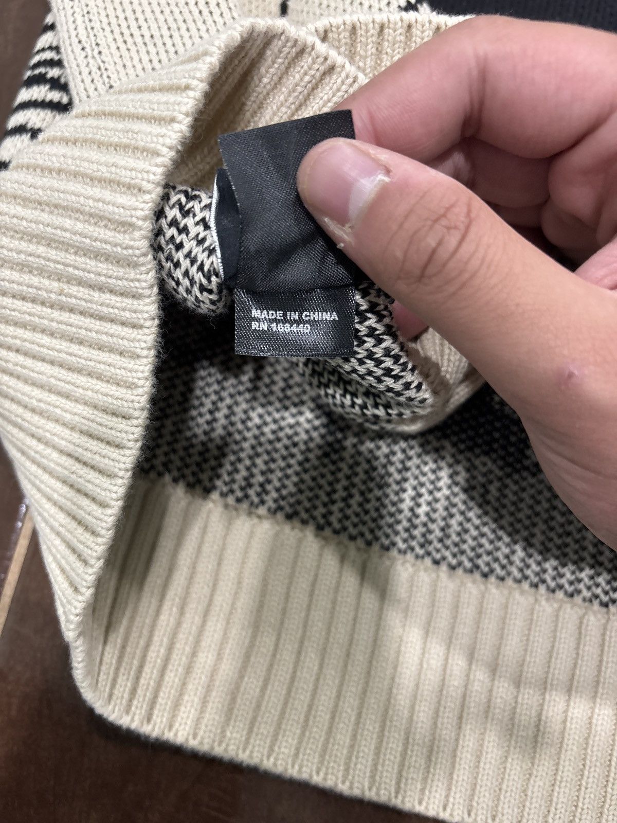 Revenge BRAND NEW Revenge XXXtentacion Collage Knit Sweater Cream XL Size US XXL / EU 58 / 5 - 11 Thumbnail