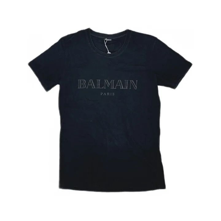 Balmain Balmain Classic Logo Short Sleeve T-Shirt 0079 Size US M / EU 48-50 / 2 - 1 Thumbnail