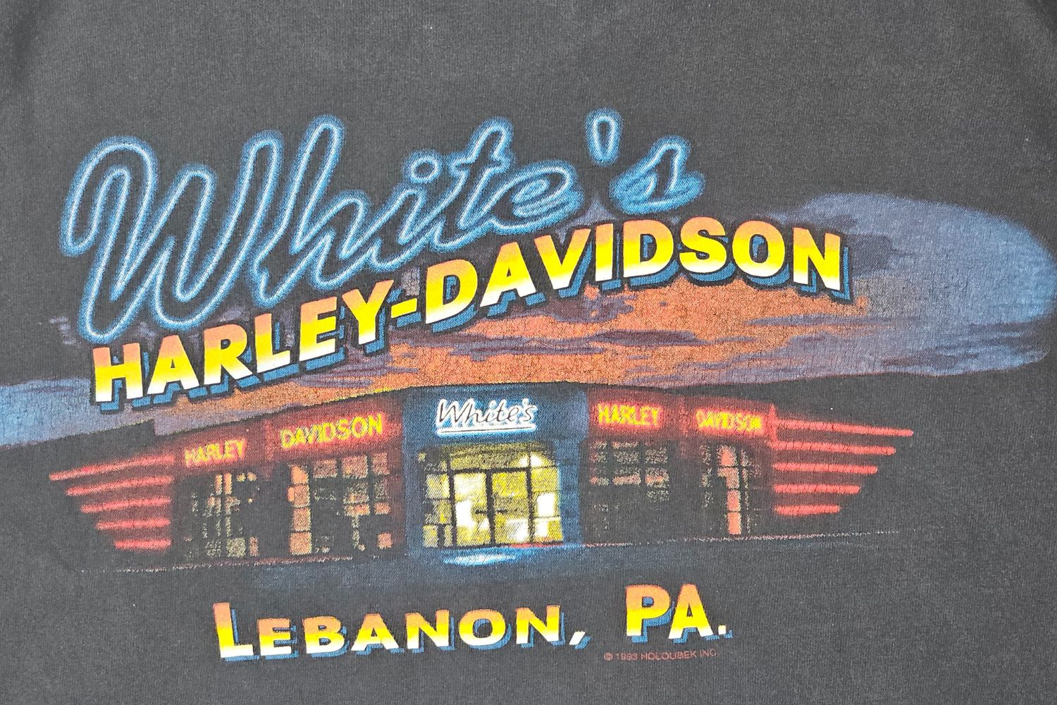 Harley Davidson 1993 Harley-Davidson “Rock & Roll with a Legend” - Holoubek Size US XL / EU 56 / 4 - 11 Thumbnail