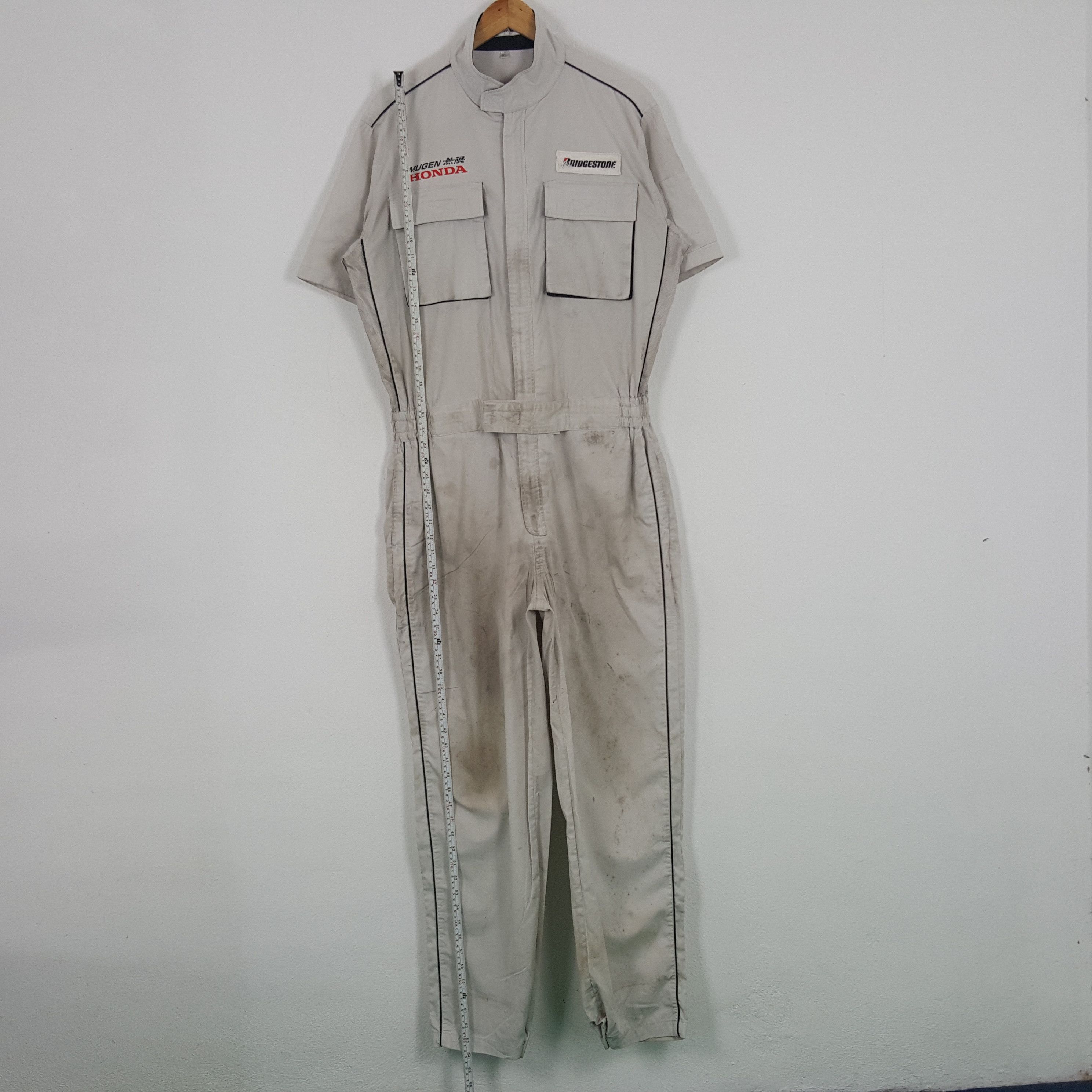 Honda × Japanese Brand × Vintage Vintage Mugen Honda Japanese Racing Team Custom Art Jacket Size US L / EU 52-54 / 3 - 6 Thumbnail