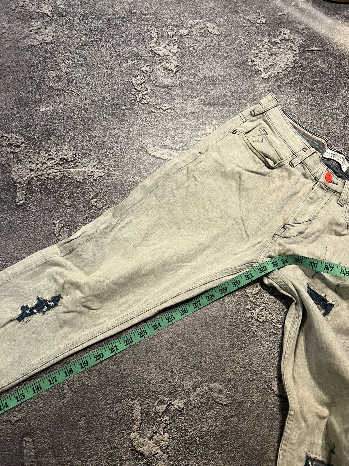 Japanese Brand Y2K Number Nine Style White Skinny / Glamour Vintage Jeans Size US 30 / EU 46 - 9 Thumbnail