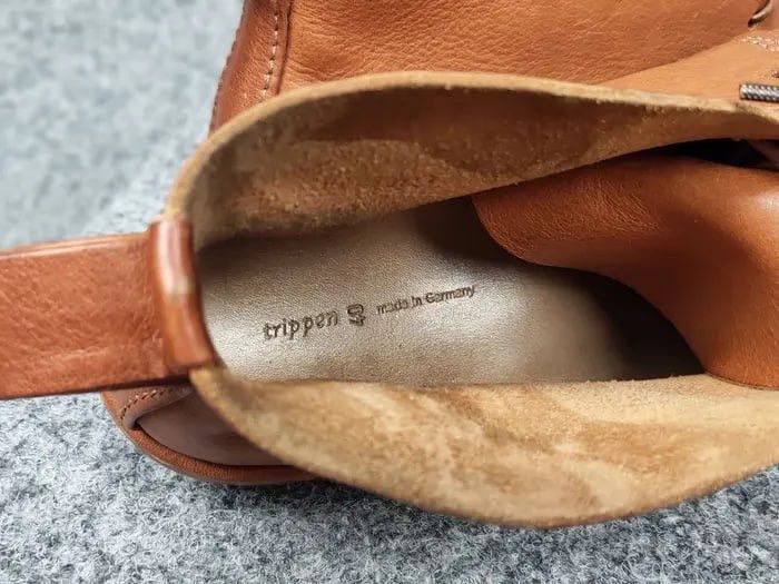 Trippen Trippen Germany Slow f Lacu up Brown Leather Unizes Boots Size US 7 / EU 40 - 4 Thumbnail