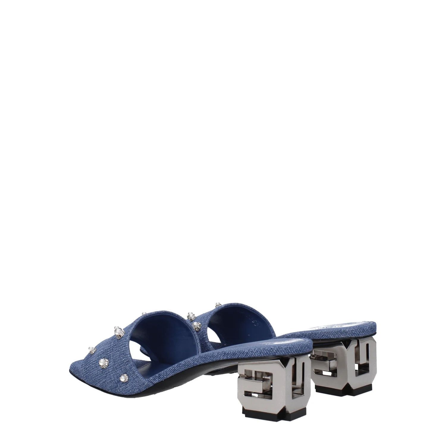 Givenchy ob1o1e1124 Denim Sandals in Blue Size US 6 / IT 36 - 4 Thumbnail