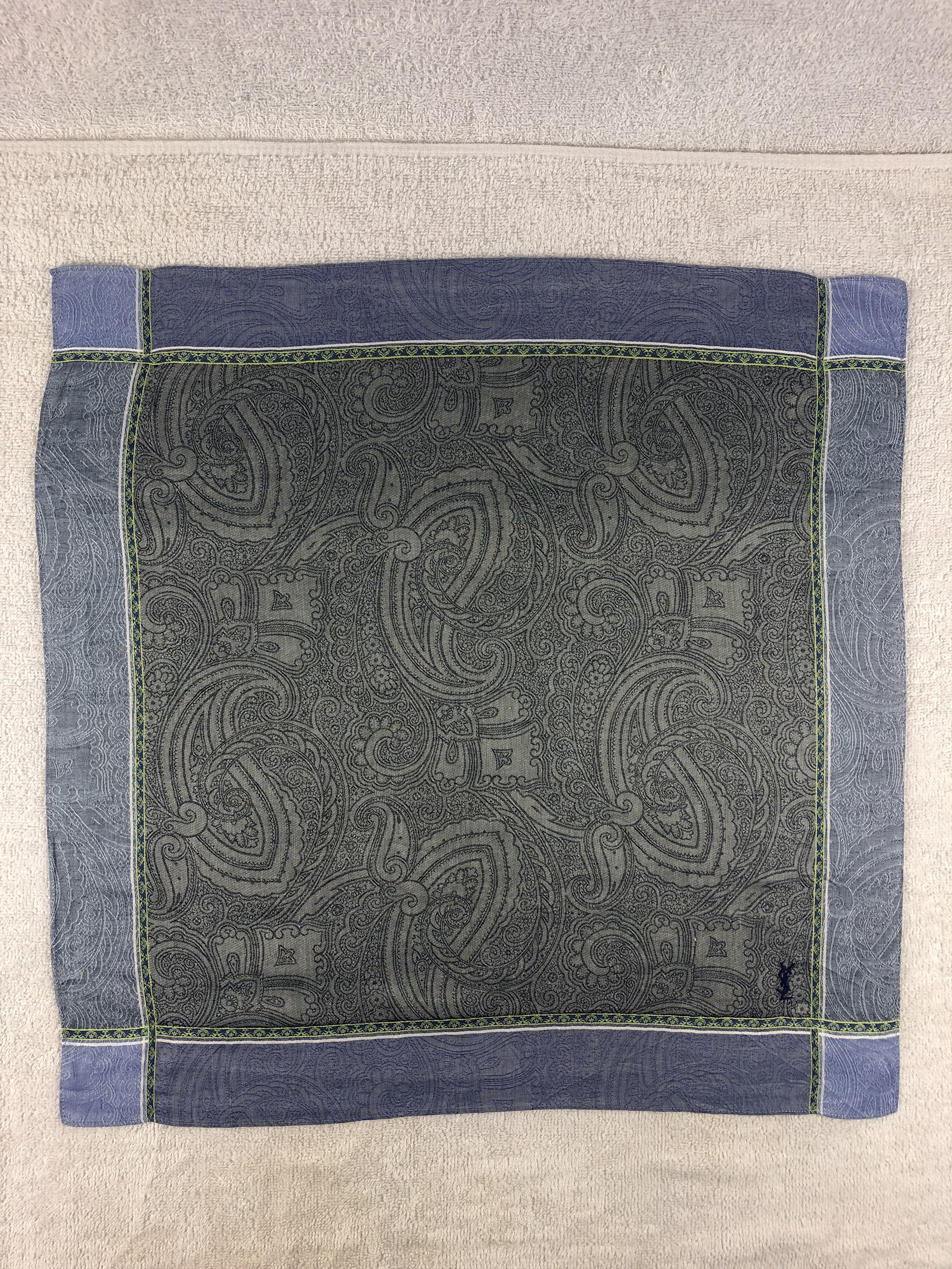 Yves Saint Laurent Yves Saint Laurent Handkerchief / Bandana / Neckerchief Size ONE SIZE - 3 Thumbnail