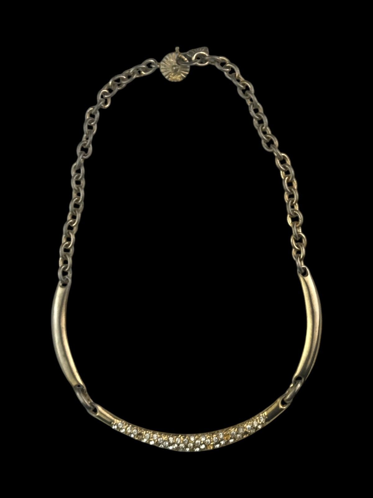 Saint Laurent Paris VINTAGE 80’s YVES SAINT LAURENT NECKLACE RHINESTONE Size ONE SIZE - 3 Thumbnail