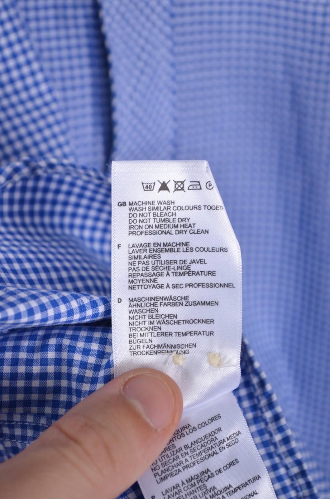Fred Perry Mens Fred Perry Check White Blue Short Sleeve Shirt Size S Size US S / EU 44-46 / 1 - 6 Thumbnail