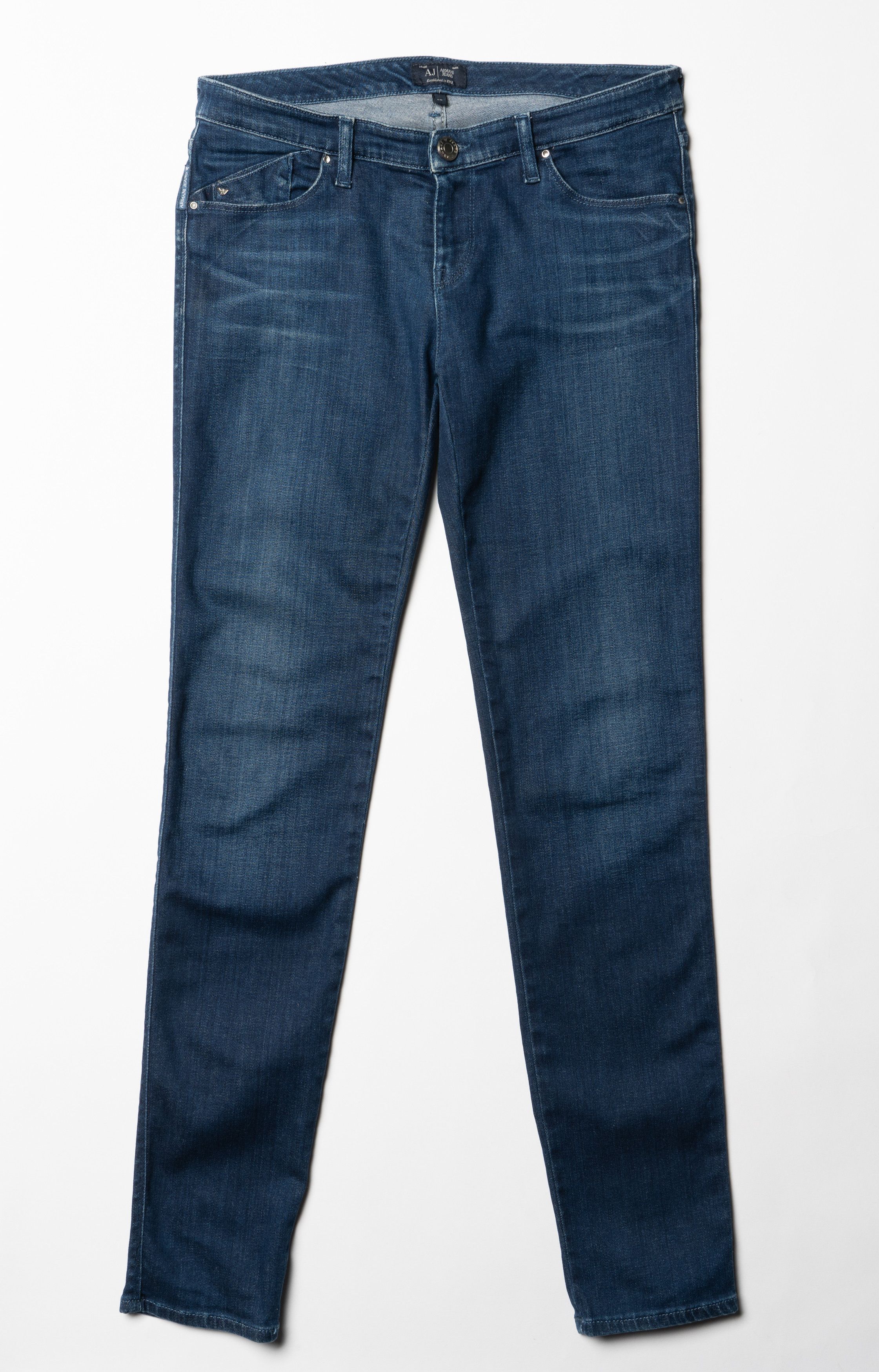 Armani 🔴 ARMANI JEANS Blue Denim Jeans Size 28" / US 6 / IT 42 - 3 Thumbnail