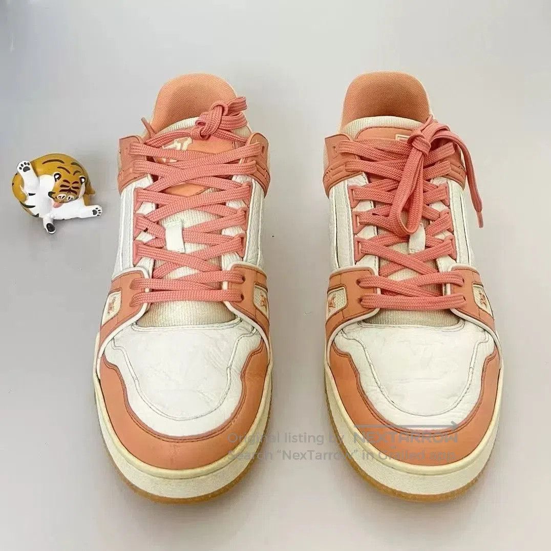 Louis Vuitton LV Trainer Peach. Size US 8.5 / EU 41-42 - 4 Thumbnail