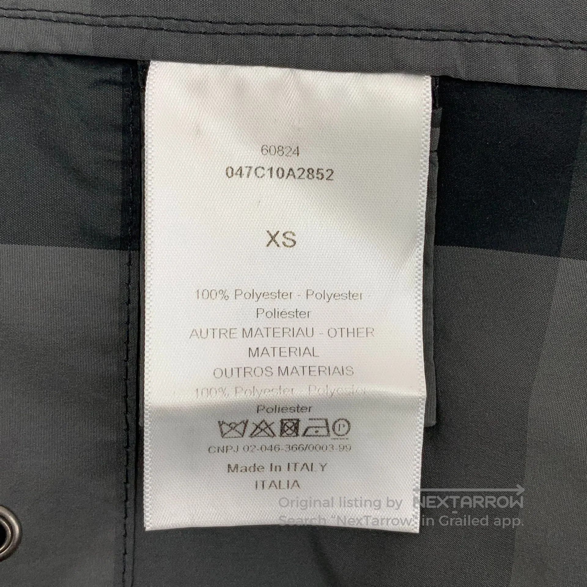 Dior Dior Color Block Plaid Logo Letter Half-zip Hooded Long-sl Size US XS / EU 42 / 0 - 7 Thumbnail
