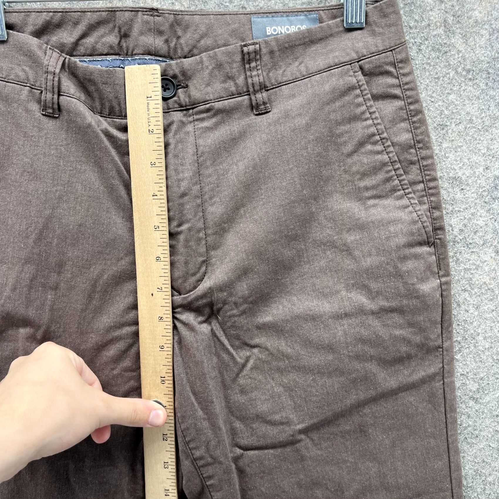 Bonobos Bonobos Pants Men 32x32 Brown Chino Slim Fit Casual Flat Front Cotton Canvas Size US 32 / EU 48 - 6 Thumbnail
