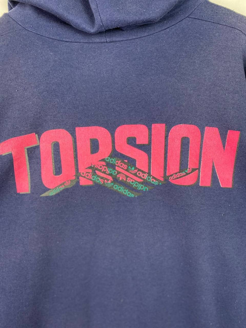 Adidas vintage adidas torsion hoody made in canada sunfaded Size US L / EU 52-54 / 3 - 9 Thumbnail