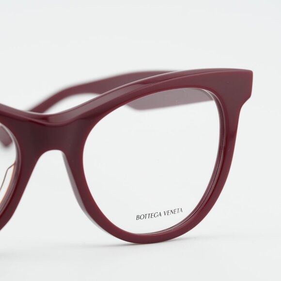 Bottega Veneta Bottega Veneta BV1064O 004 Eyeglasses Burgundy 52mm Cat Eye Size ONE SIZE - 2 Thumbnail
