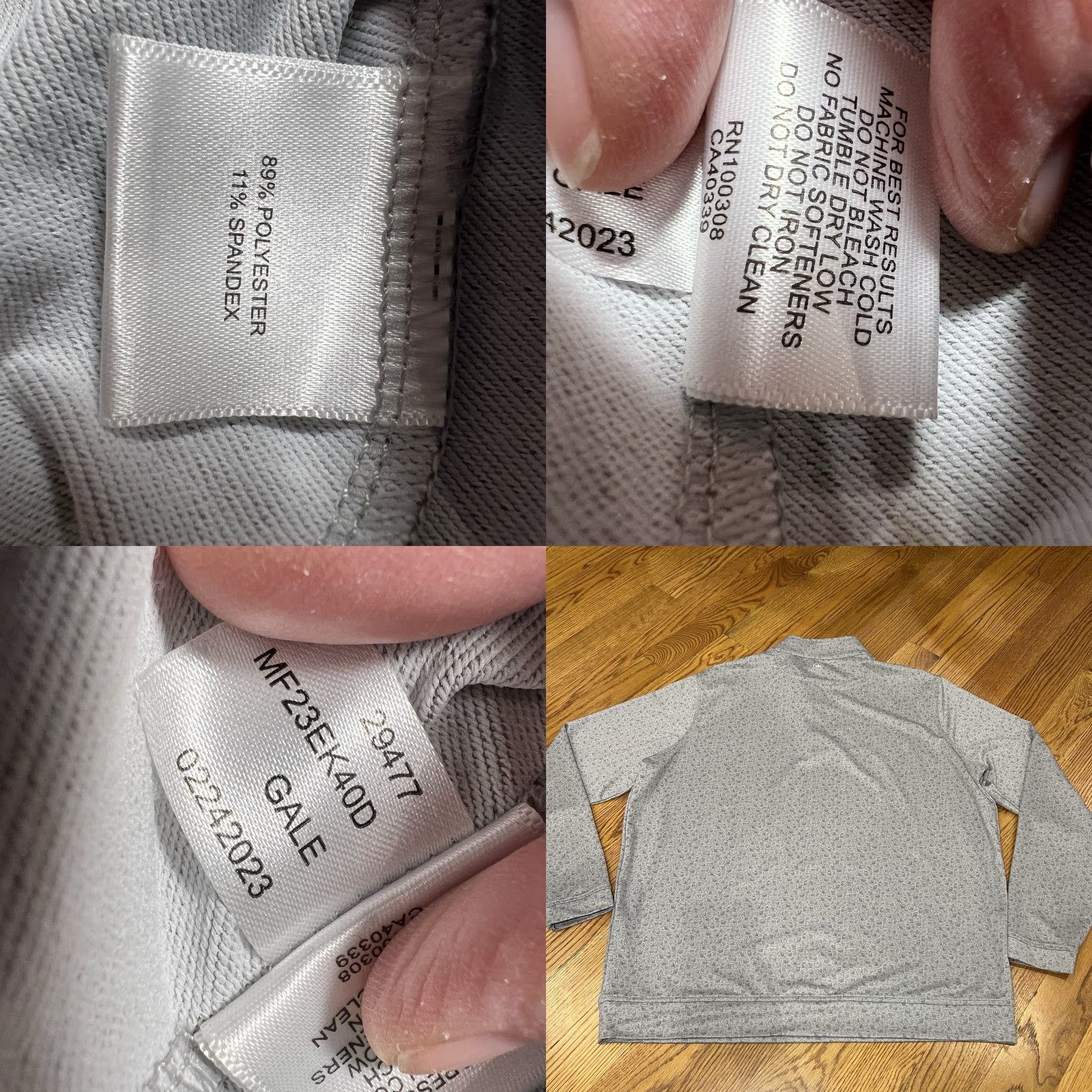 Peter Millar Peter Millar Pullover 2XL Perth Quarter Zip Dazed and Transfused Print Golf Gray Mens Size US XXL / EU 58 / 5 - 8 Thumbnail