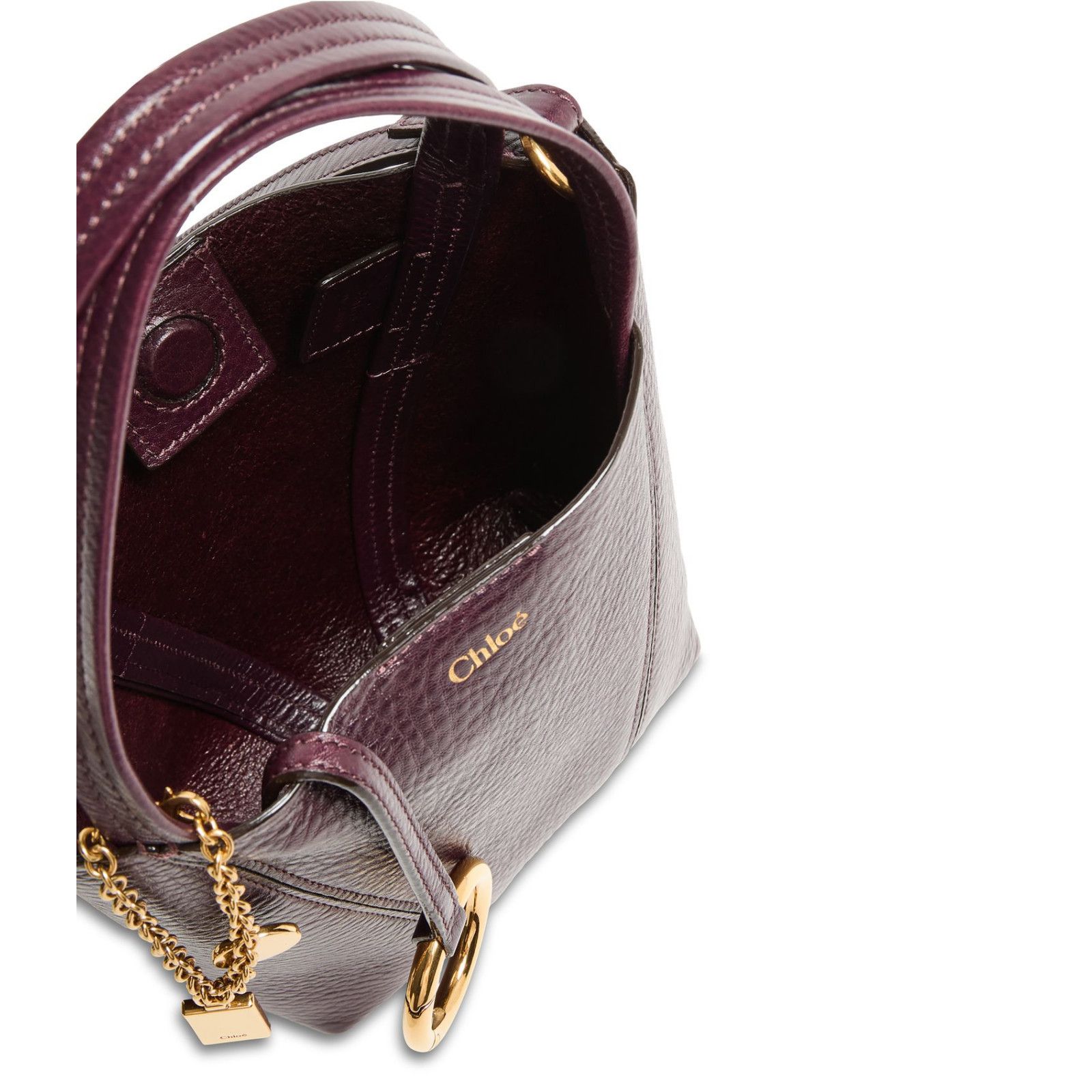 Chloe Chloe Spin Perfect Plum Top Handle Bag New & Authentic Size ONE SIZE - 4 Thumbnail