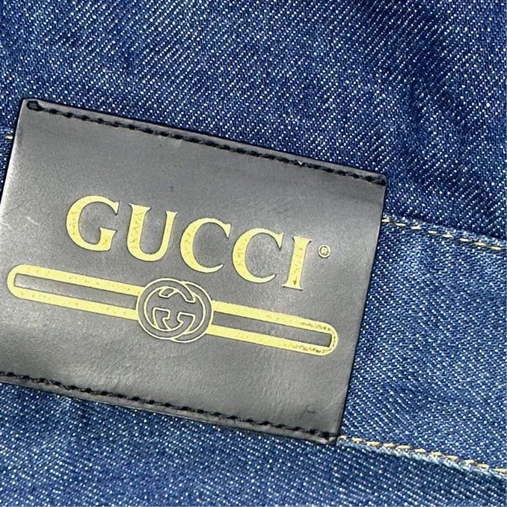 Gucci Gucci Gucci Denim Jacket with Horsebit Detail -2506 Size US L / EU 52-54 / 3 - 5 Thumbnail