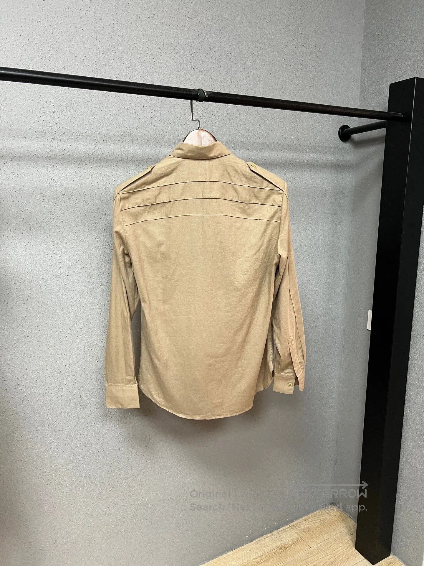 Saint Laurent Paris khaki long sleeve shirt by Saint Laurent. Size US M / EU 48-50 / 2 - 2 Thumbnail