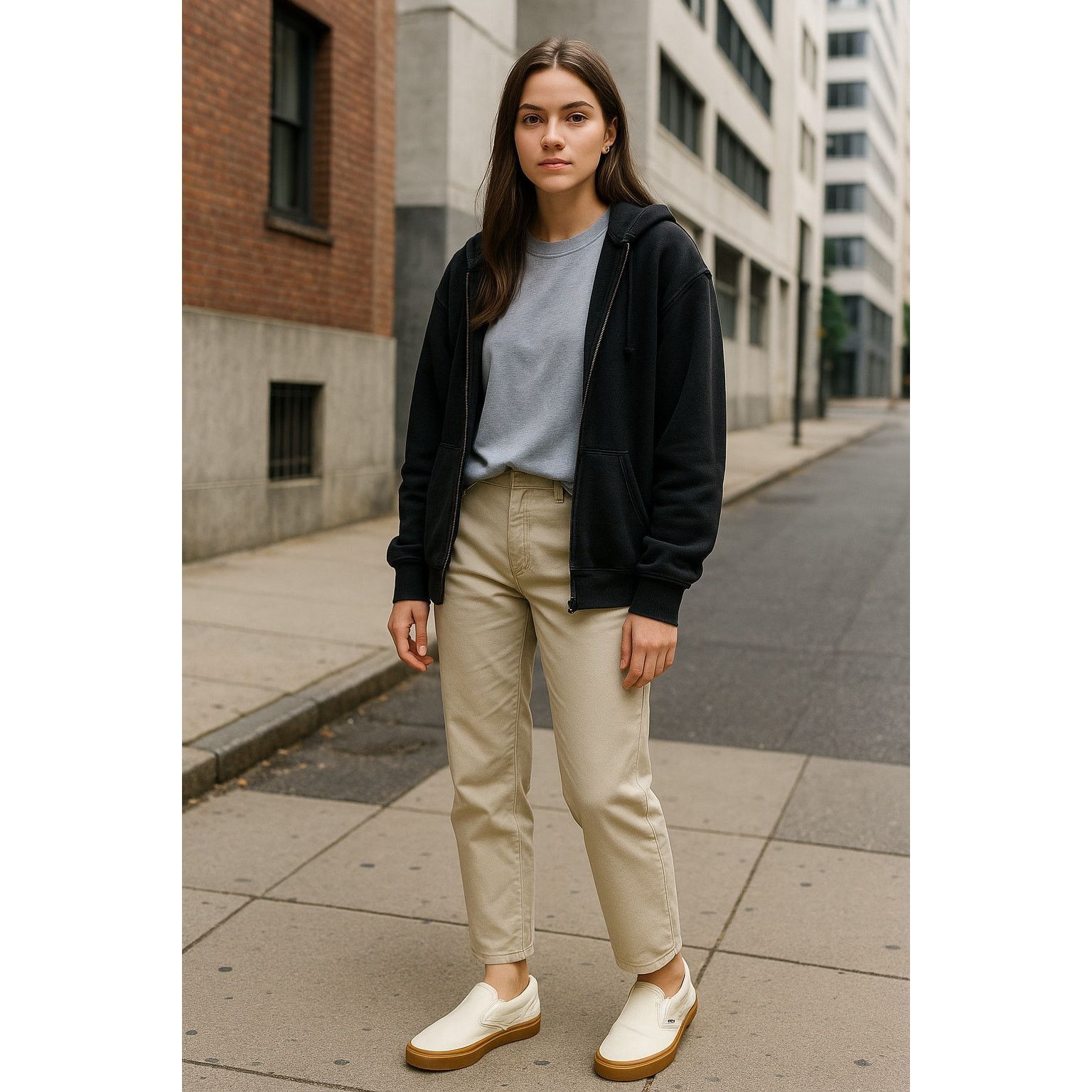 Vans Classic Minimalist Streetwear Cream Slip-On Sneakers Vans 8 Size US 8 / IT 38 - 1 Thumbnail