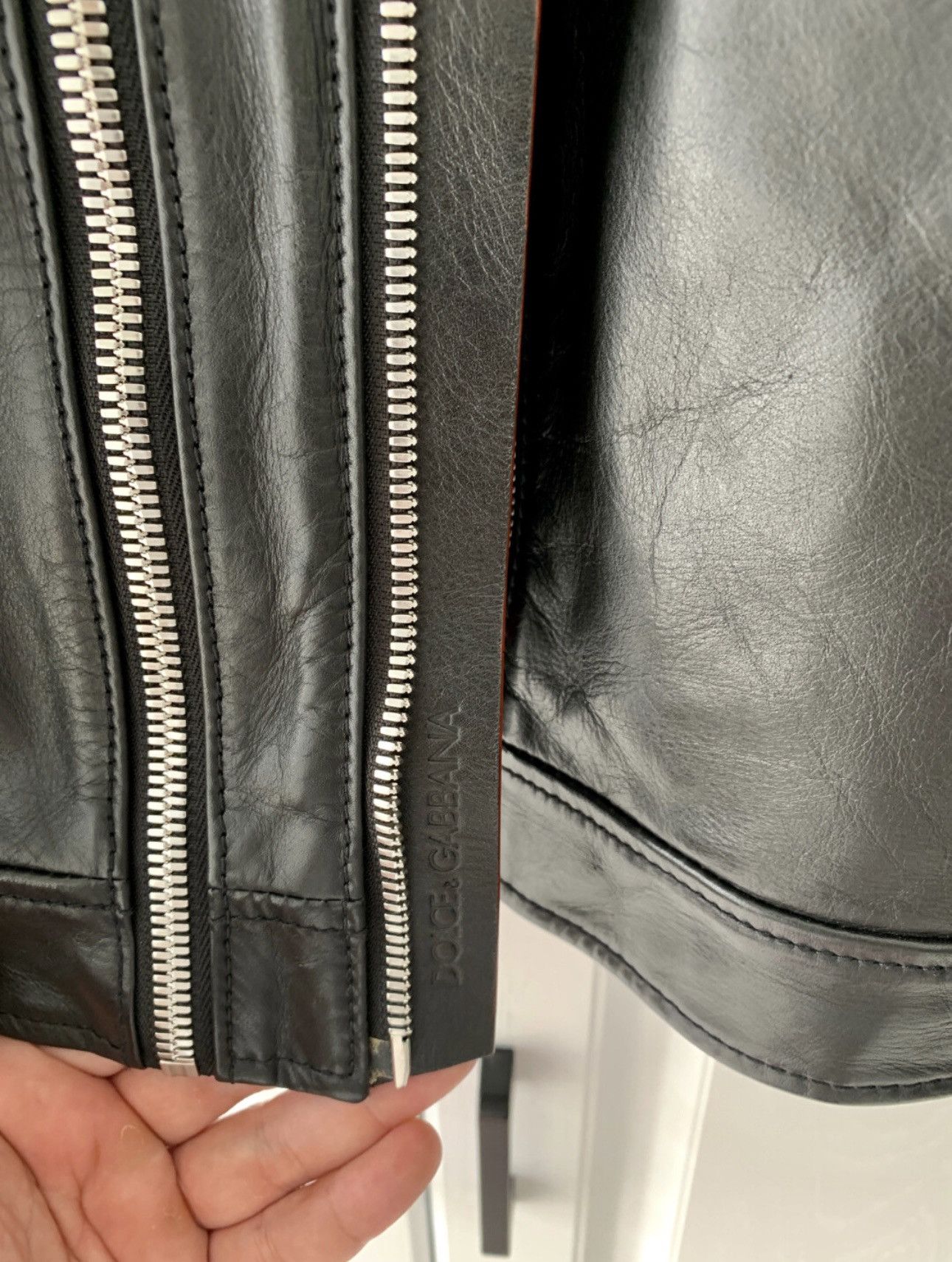 Dolce & Gabbana Dolce & Gabbana Zipper Leather Jacket Size US M / EU 48-50 / 2 - 6 Thumbnail