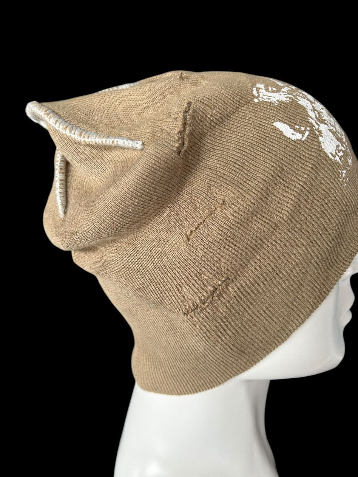 Japanese Brand × Kapital × Vintage Japanese Distressed Punk Style Beanie Hats Rare☠️☠️ Size ONE SIZE - 9 Thumbnail