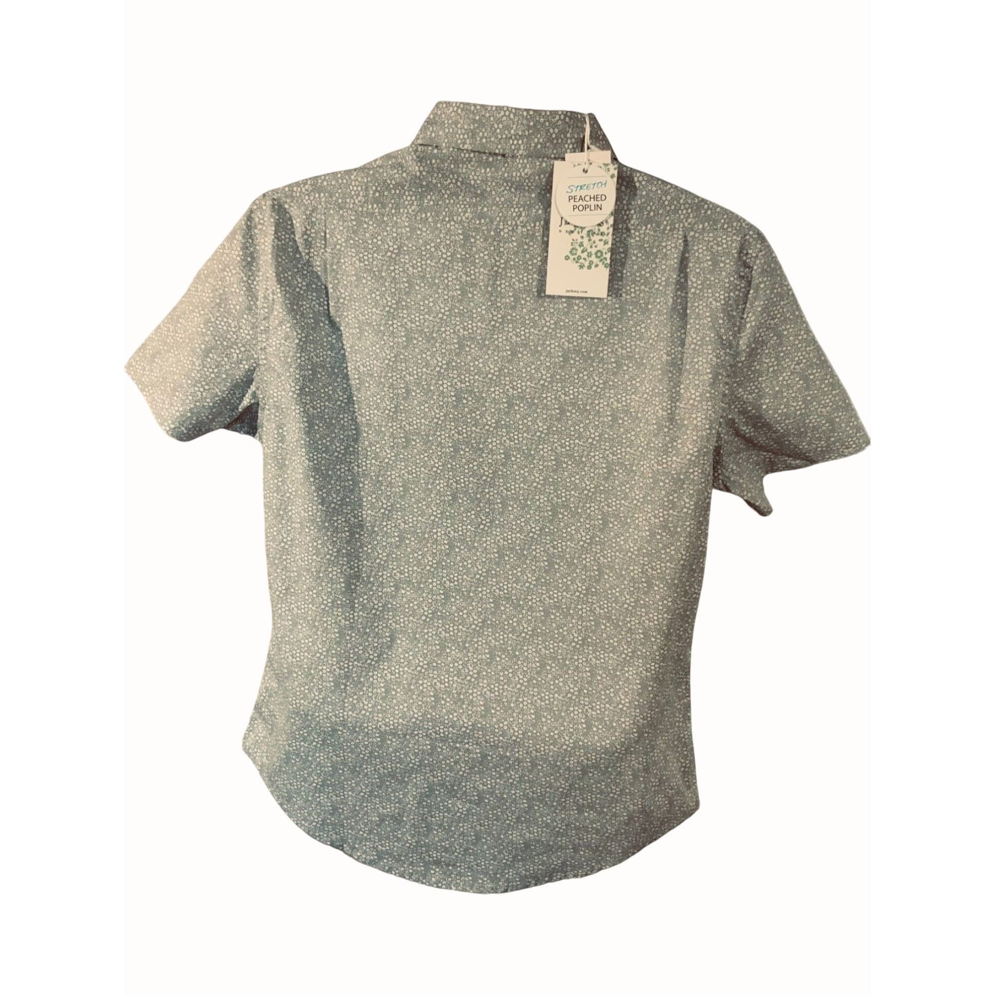 JACHS NY Jachs New York Mens Grey Peach Short Sleeve Shirt Small NEW Size US S / EU 44-46 / 1 - 3 Thumbnail