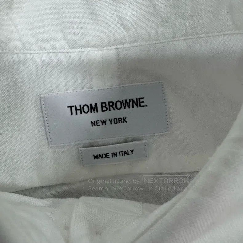 Thom Browne Thom Browne White sleeve cuff striped long-sleeve shirt Size US XXS / EU 40 - 6 Thumbnail