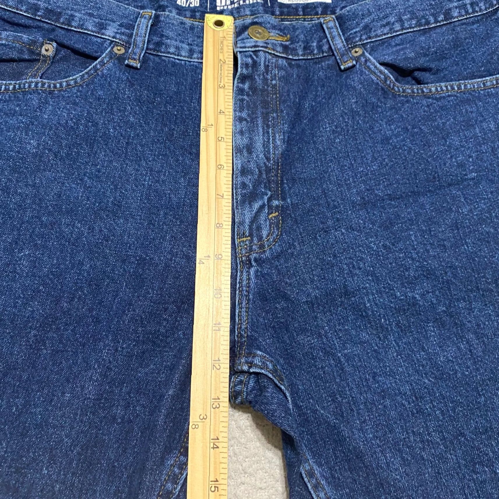 Vintage NWT Urban Pipeline Jeans Blue Denim Dark Wash Straight Mid Rise 40x29 5-Pocket Design Regular Mens Size US 40 / EU 56 - 7 Thumbnail