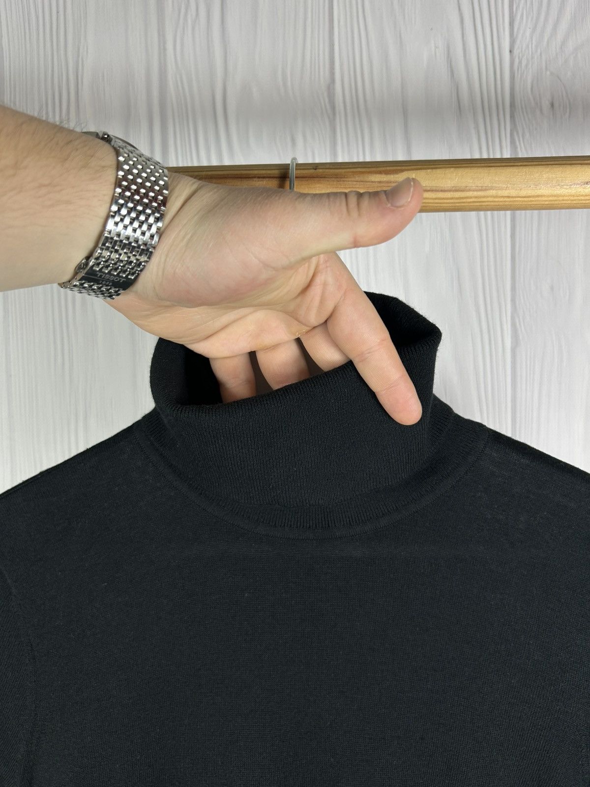 Lauren Ralph Lauren Lauren Ralph Lauren Silk-Blend Turtleneck Sweater Black L Size L / US 10 / IT 46 - 7 Thumbnail