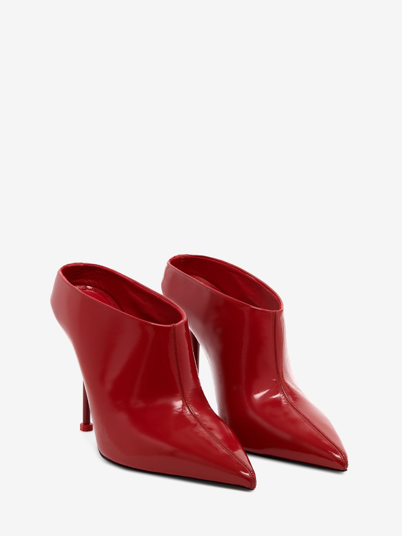 Alexander McQueen o1w1db10925 Thorn Mule in Red Size US 9 / IT 39 - 3 Thumbnail