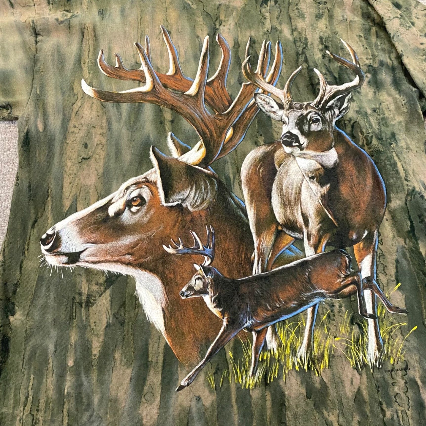 Habitat Habitat Shirt Mens Large Green Deer Graphic Tee Outdoor Hunting Size US L / EU 52-54 / 3 - 2 Thumbnail