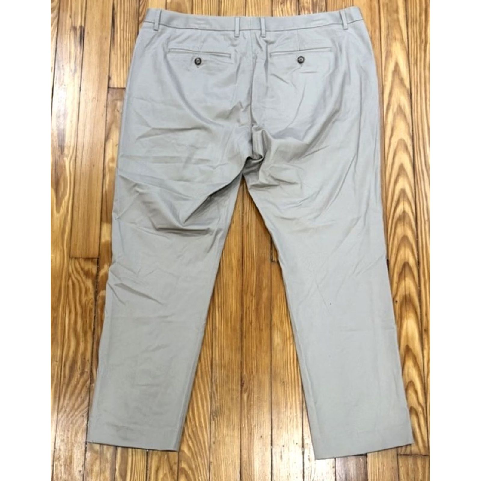 Bonobos Bonobos Weekday Warrior Dress Pants Mens Size 40x32 Beige Straight Leg Knit Cotton Blend Slim Fit Modern Preppy Size US 40 / EU 56 - 2 Thumbnail