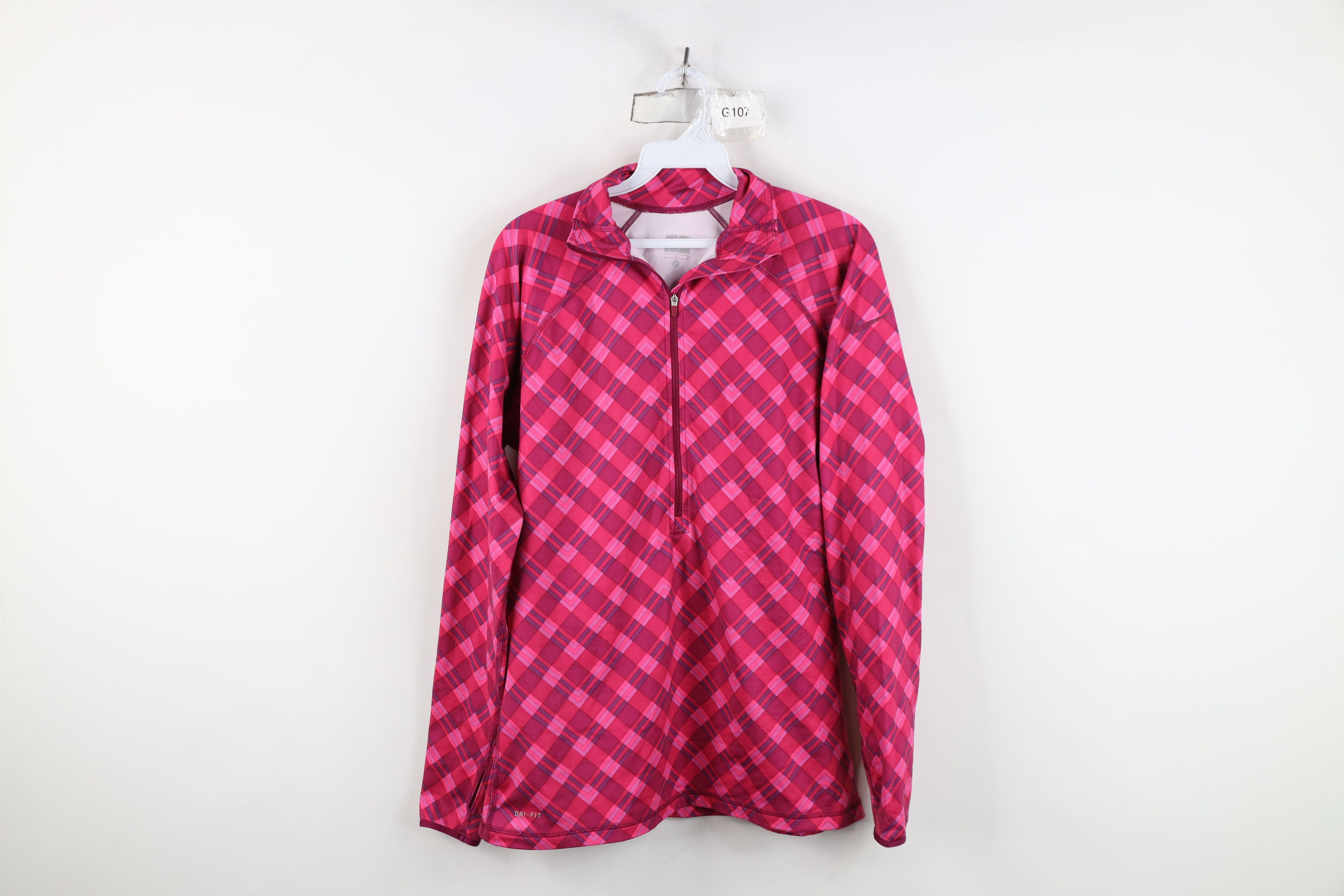 Nike Nike Pro Combat Fleece Lined Half Zip Training Jacket Top Size L / US 10 / IT 46 - 1 Thumbnail