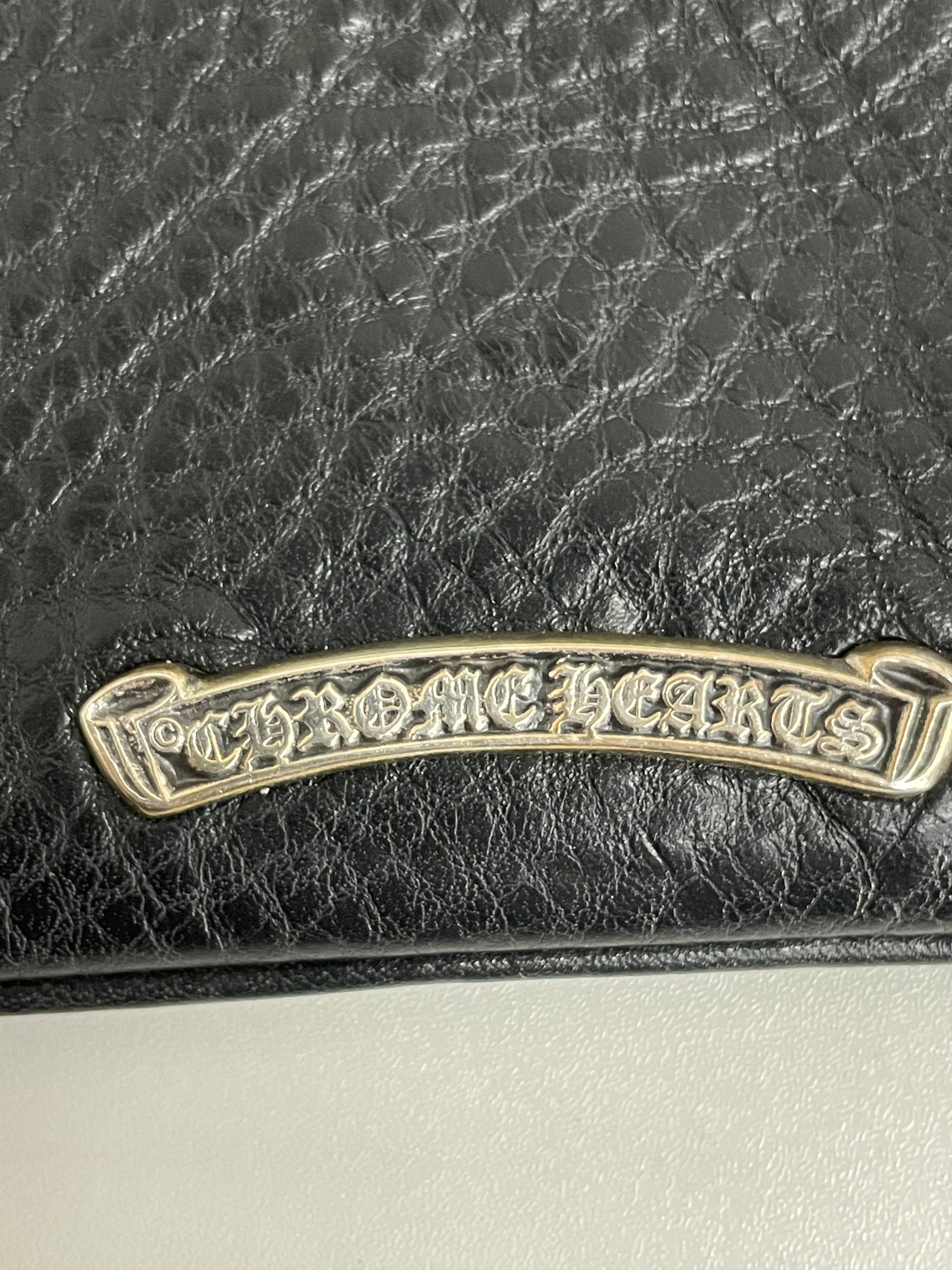 Chrome Hearts Chrome Hearts Leather Cross Patch Zip Wallet Size ONE SIZE - 7 Thumbnail