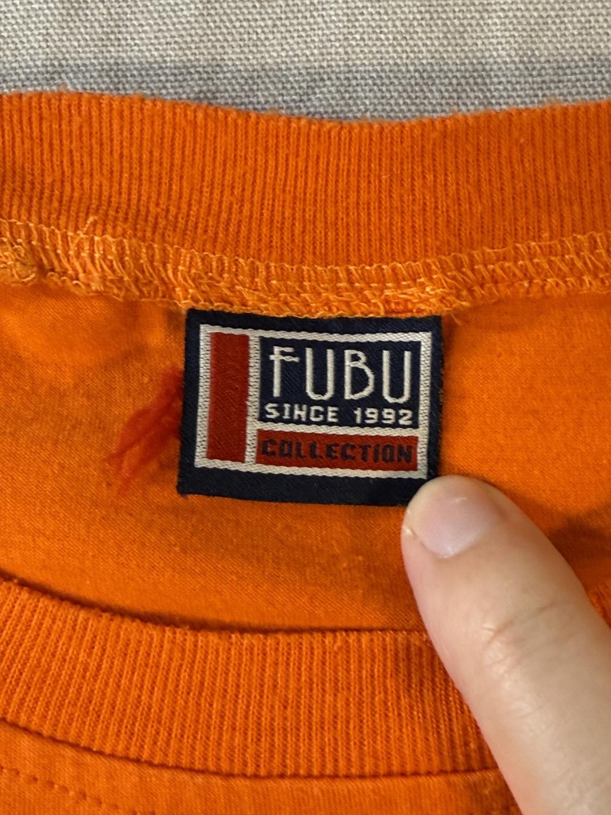 Fubu Men of Fubu T-shirt - 05 Orange Tee - 2XL Size US XL / EU 56 / 4 - 3 Thumbnail