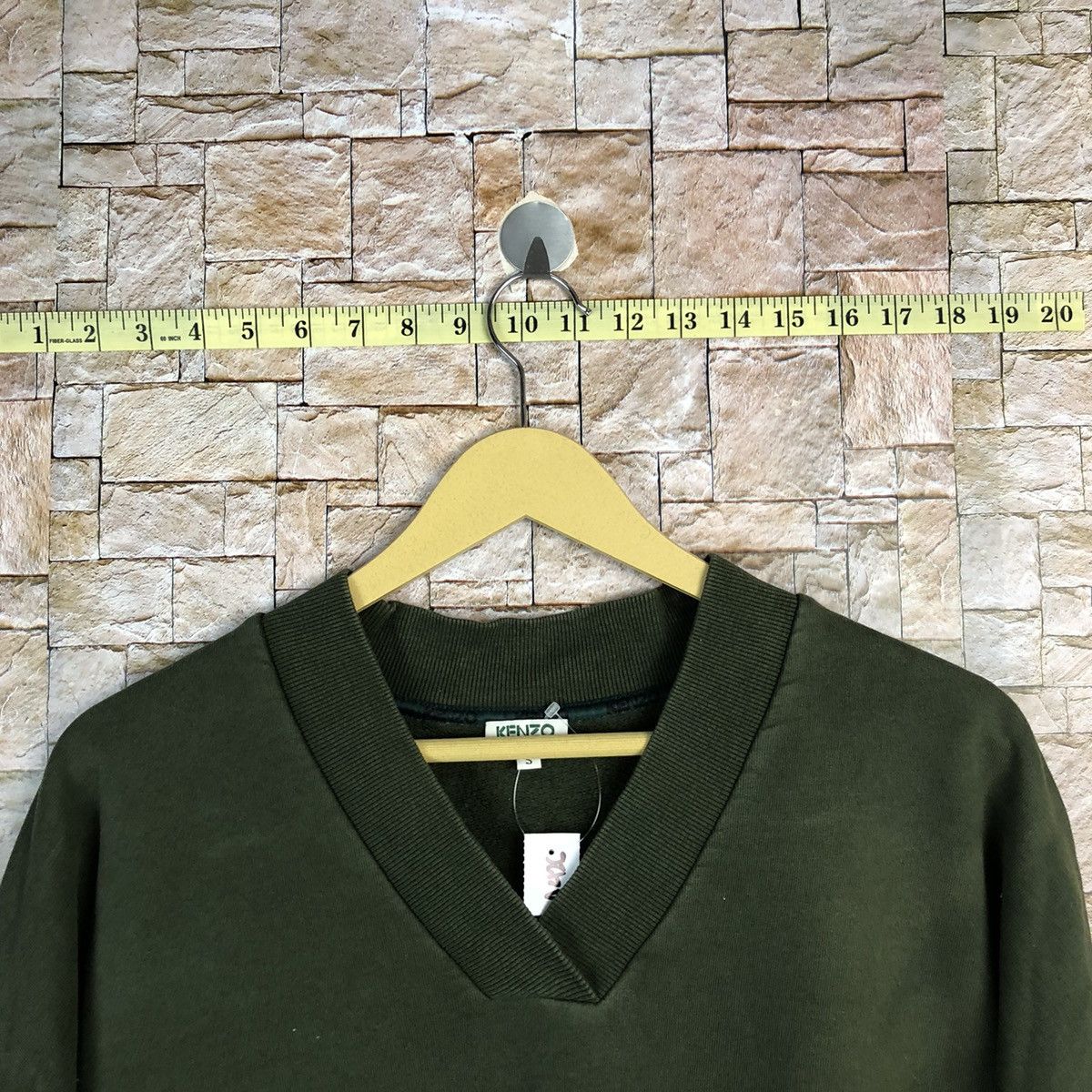 Japanese Brand Kenzo Paris Green Sweatshirt #A426 Size US S / EU 44-46 / 1 - 8 Thumbnail