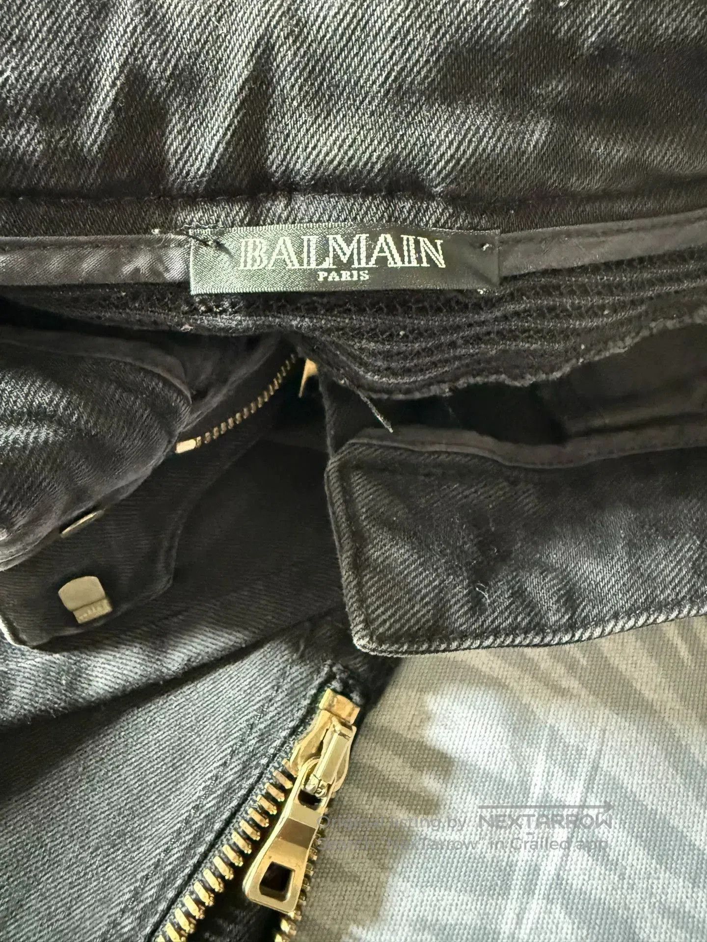Balmain classic black gray women’s jeans by balmain. Size 35" - 8 Thumbnail