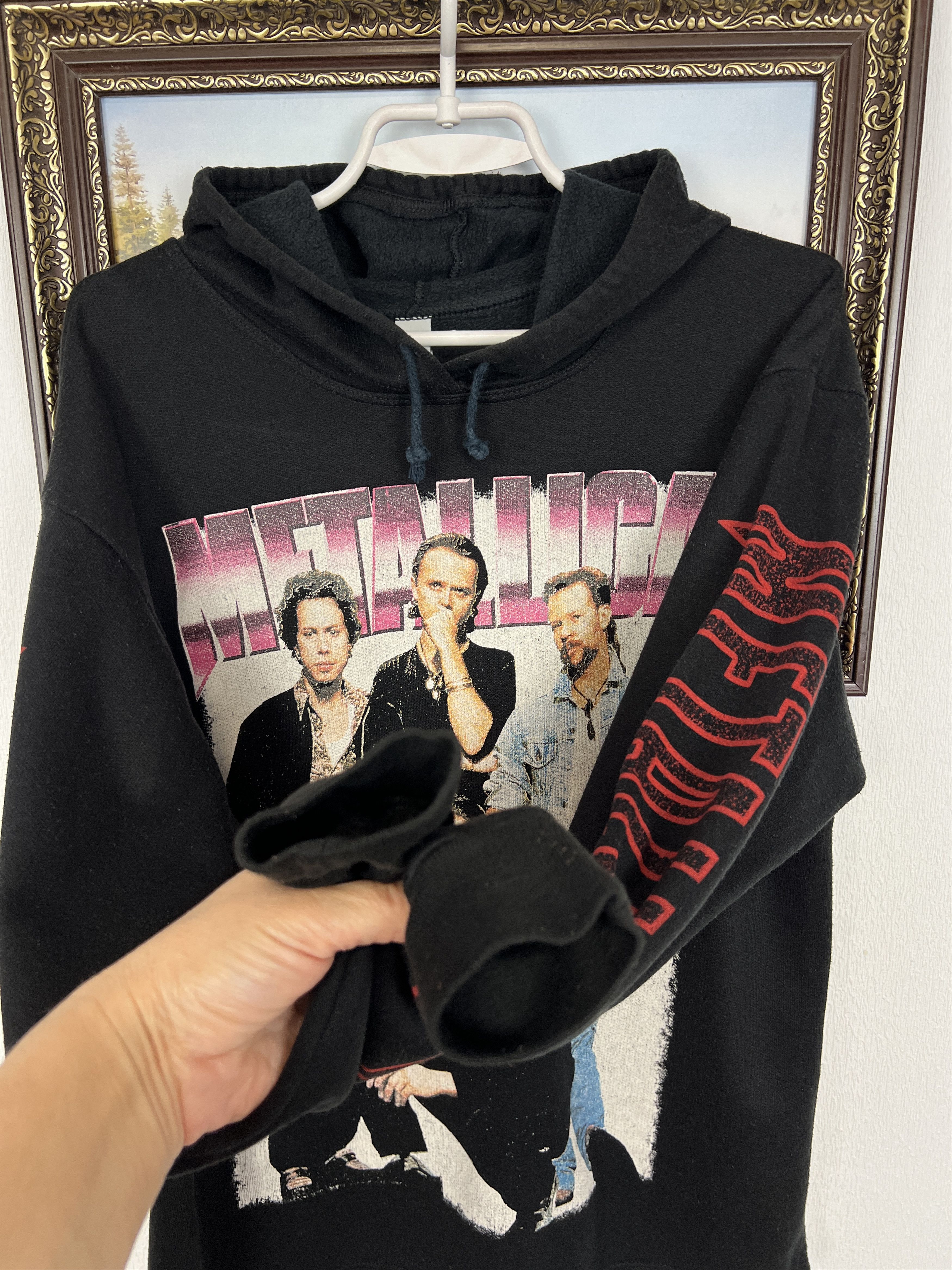 Vintage Vintage 90's Metallica Load Reload Jacket Over Print Hoodie Size US M / EU 48-50 / 2 - 12 Thumbnail