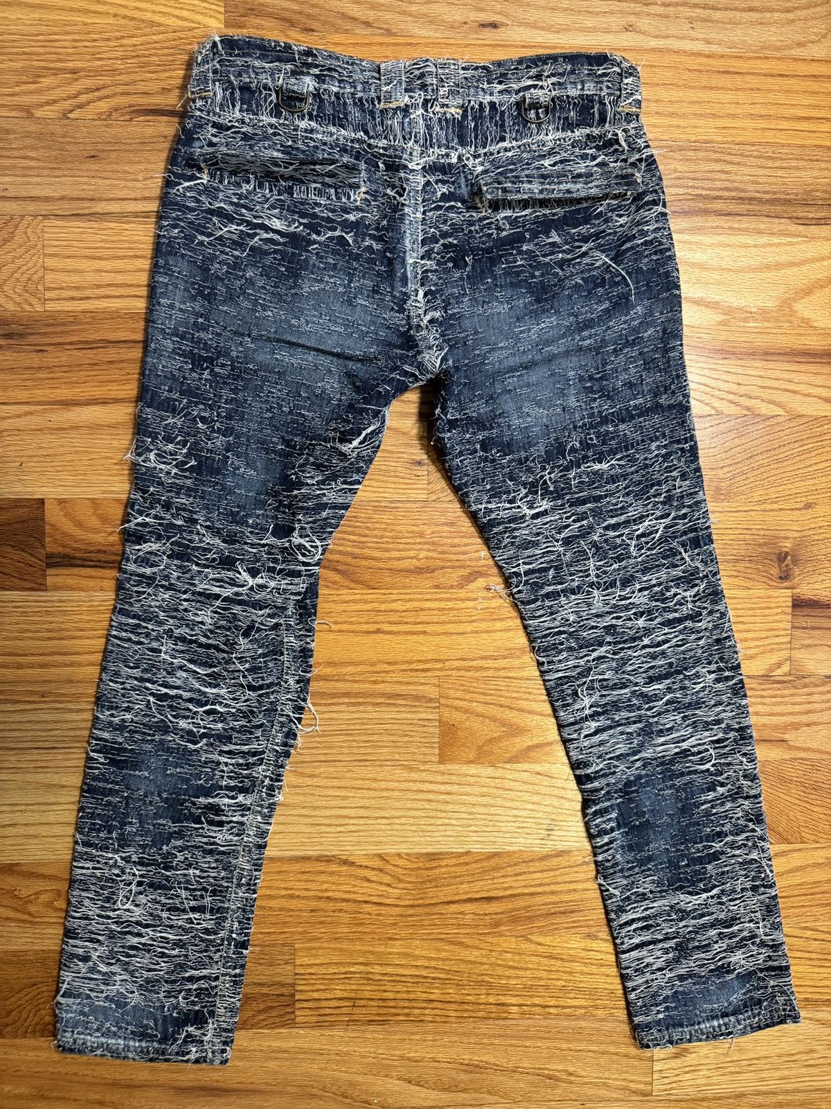 Blackmeans Blackmeans Rare 2015 Boro Thrashed Distressed Denim Size US 28 / EU 44 - 2 Thumbnail