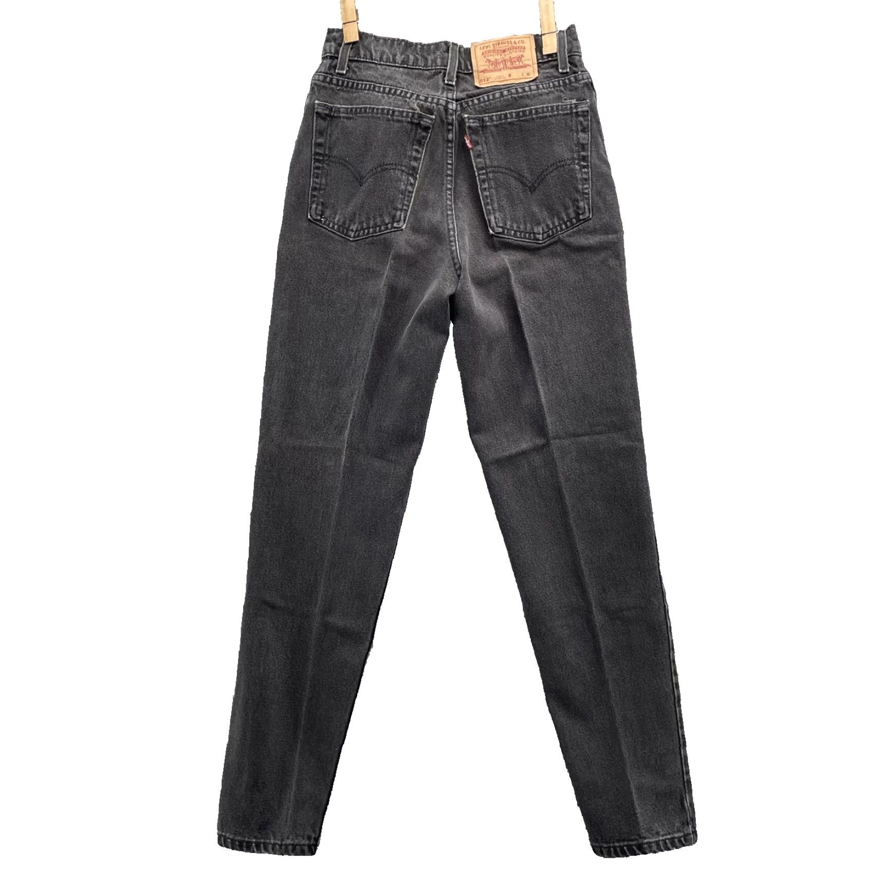 Levi's VTG Levi's 512 Jeans Women's Slim Taper 26x29 Black Denim 90s Grunge Streetwear USA Mens Girls Womens Size 26" / US 2 / IT 38 - 2 Thumbnail