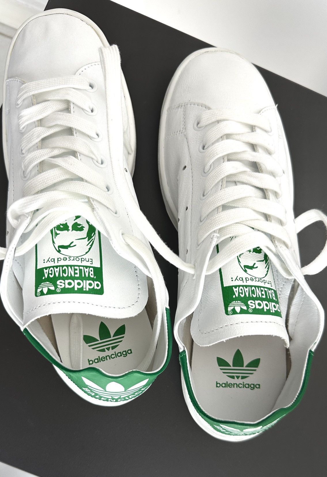 Adidas × Balenciaga Sneakers Balenciaga Stan Smith Size US 13 / EU 46 - 5 Thumbnail