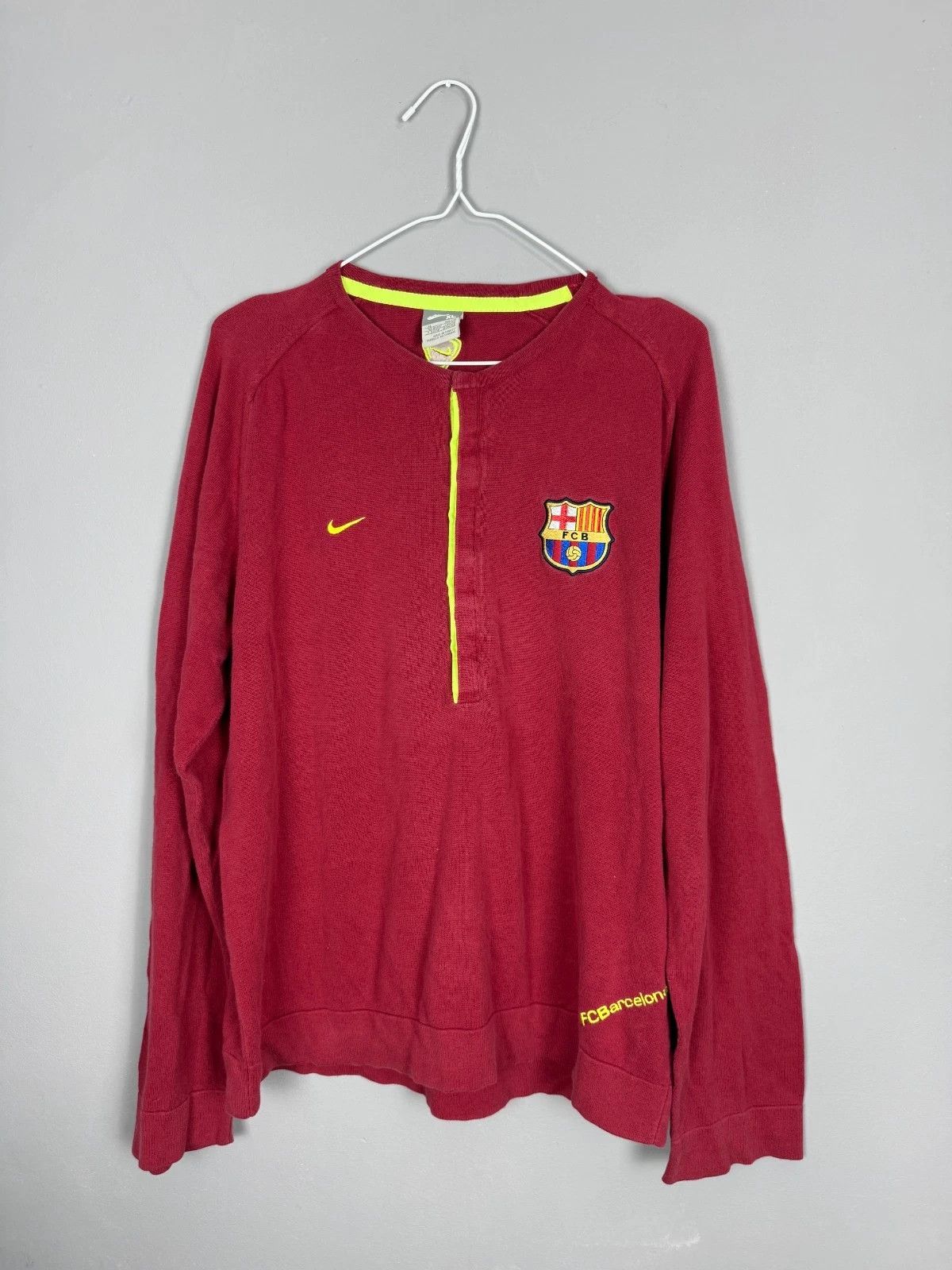 Nike Nike FC Barcelona Sweater Long Sleeve Shirt Soccer Jersey Size US XL / EU 56 / 4 - 1 Thumbnail
